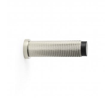 A&W Brunel Knurled Skirting Doorstop 76mm - Polished Nickel PVD