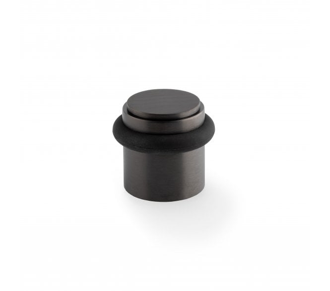 A&W Brunel Plain Floor Door Stop - Dark Bronze PVD