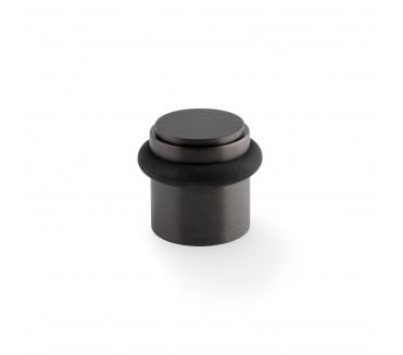 A&W Brunel Plain Floor Door Stop - Dark Bronze PVD