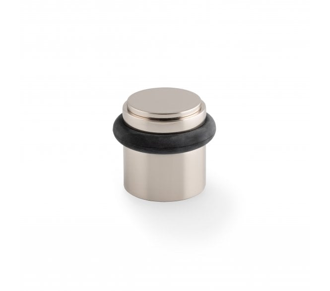A&W Brunel Plain Floor Door Stop - Polished Nickel