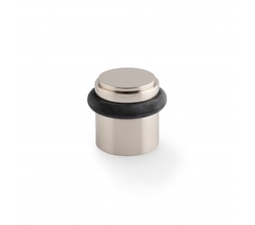 A&W Brunel Plain Floor Door Stop - Polished Nickel