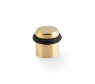 A&W Brunel Plain Floor Door Stop - Satin Brass PVD