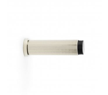 A&W Brunel Reeded Skirting Doorstop 76mm - Polished Nickel PVD