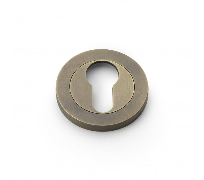 A&W Euro Profile Designer Escutcheon - Italian Brass