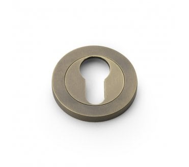 A&W Euro Profile Designer Escutcheon - Italian Brass