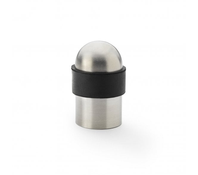 A&W Floor Mounted Domed Doorstop 35mm - Satin Stainless Steel