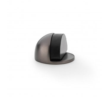 A&W Floor Mounted Oval Doorstop 45mm - Dark Bronze