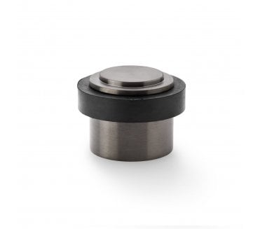 A&W Heavy Duty Stepped Floor Mounted Doorstop - Dark Bronze PVD