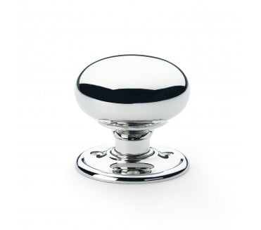 A&W Kershaw Mushroom Mortice/Rim Knob Set 51mm - Polished Chrome