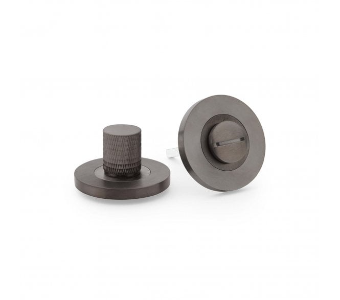 A&W Knurled Bathroom Turn & Release - Dark Bronze