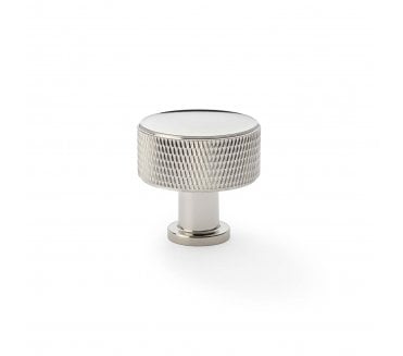 A&W Lucia Knurled Cabinet Knobs - Polished Nickel