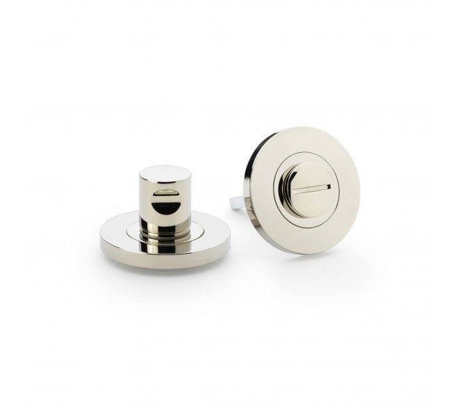 A&W Plain Bathroom Turn & Release - Polished Nickel