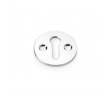 A&W Plain Keyhole Escutcheon - Polished Chrome