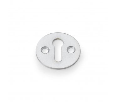 A&W Plain Keyhole Escutcheon - Satin Chrome