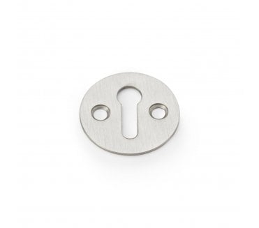 A&W Plain Keyhole Escutcheon - Satin Nickel