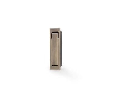 A&W Pocket Sliding Door Edge Pull - Antique Brass