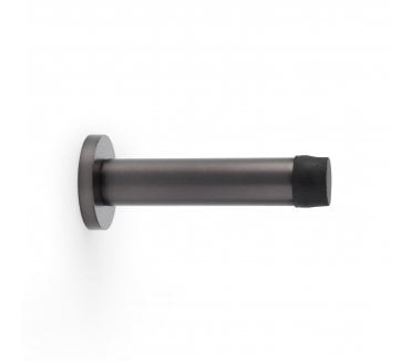 A&W Skirting Mounted Doorstop On Rose 80mm - Dark Bronze