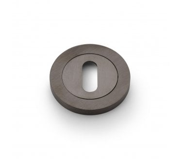 A&W Standard Keyhole Designer Escutcheon - Dark Bronze