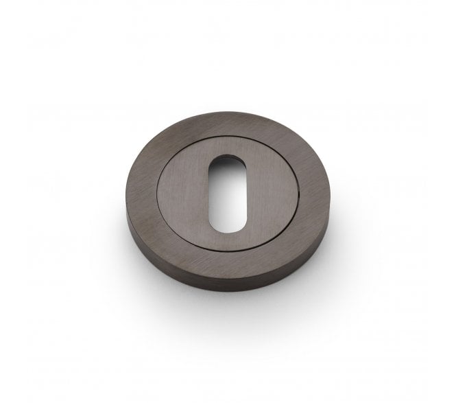 A&W Standard Keyhole Designer Escutcheon - Dark Bronze PVD