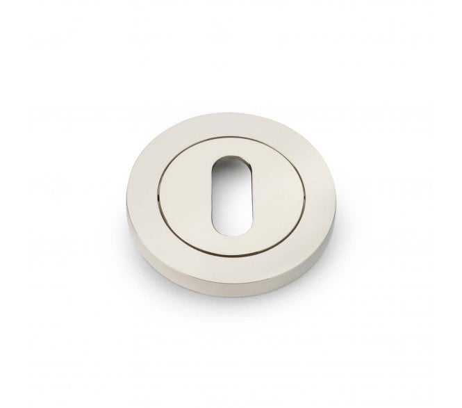 A&W Standard Keyhole Designer Escutcheon - Polished Nickel PVD