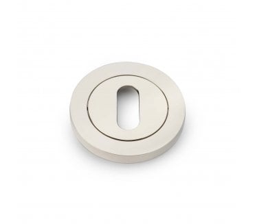 A&W Standard Keyhole Designer Escutcheon - Polished Nickel PVD
