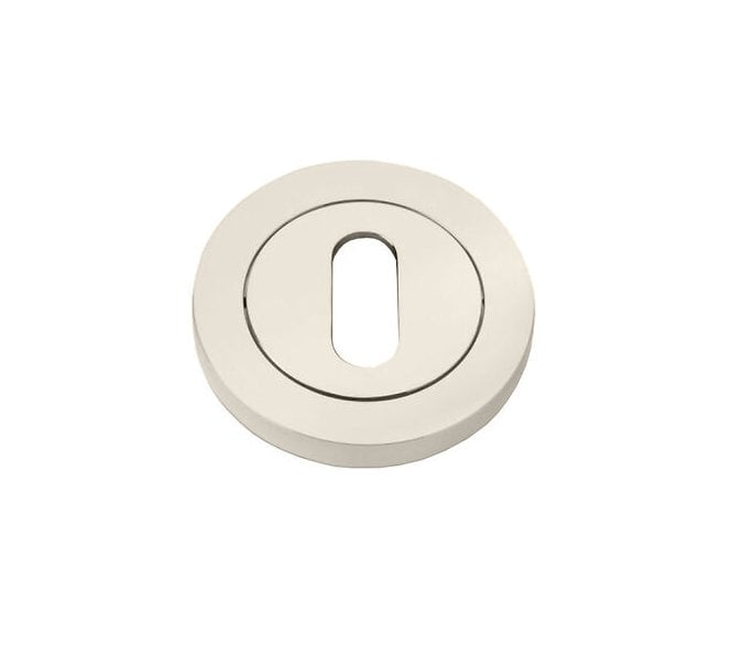 A&W Standard Keyhole Designer Escutcheon - Satin Nickel