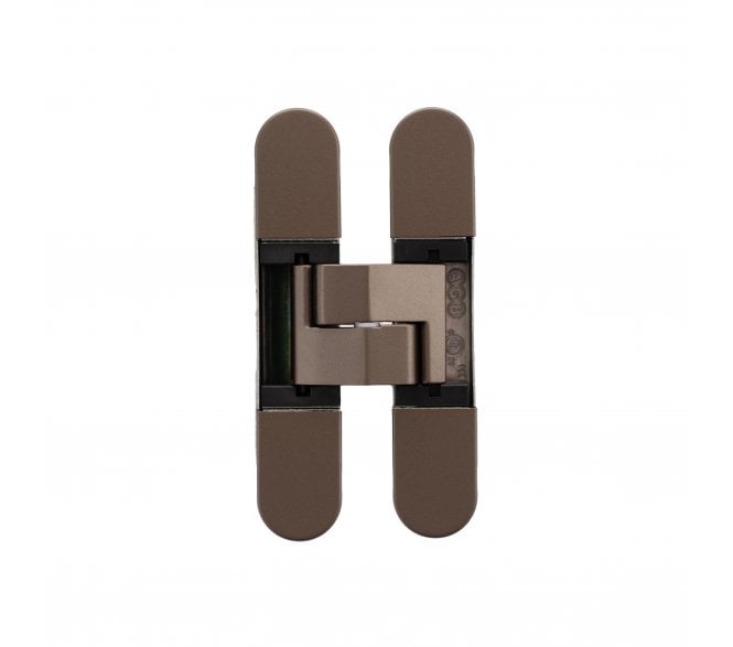 AGB Eclipse Heavy Duty Adjustable Concealed Hinge 80KG Capacity - Matt Bronze