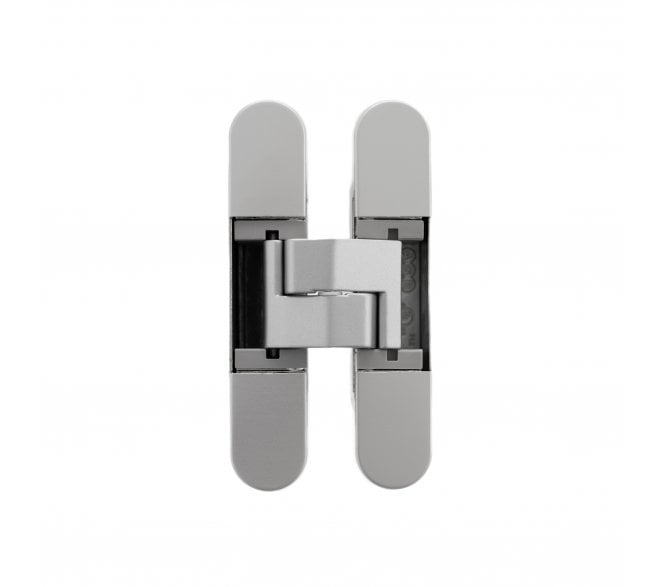 AGB Eclipse Heavy Duty Adjustable Concealed Hinge 80KG Capacity - Satin Chrome