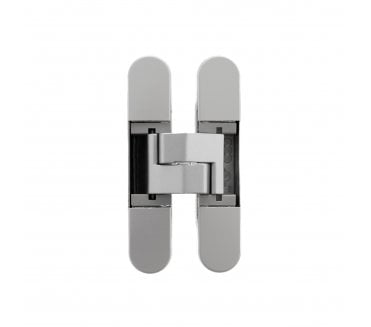 AGB Eclipse Heavy Duty Adjustable Concealed Hinge 80KG Capacity - Satin Chrome