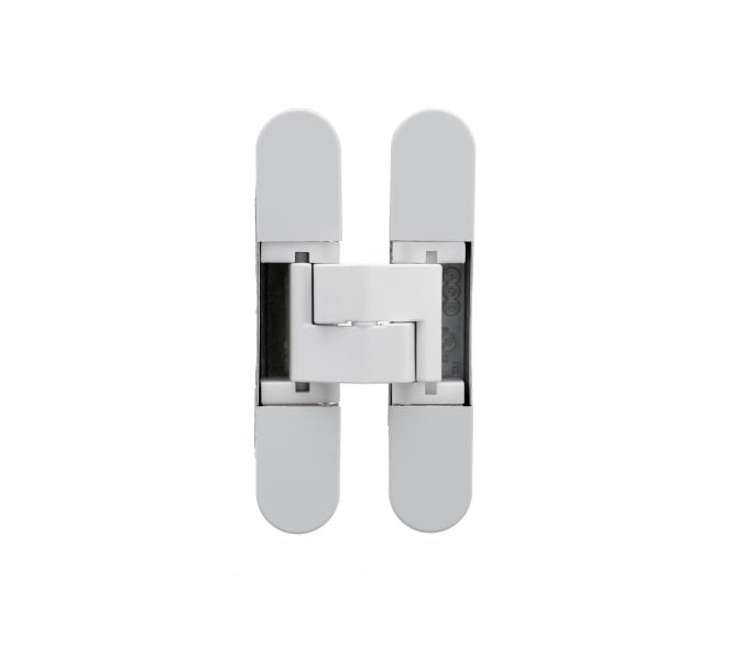 AGB Eclipse Heavy Duty Adjustable Concealed Hinge 80KG Capacity - White