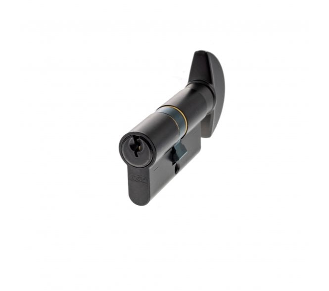 AGB Euro Profile 5 Pin Cylinder & Turn - Matt Black