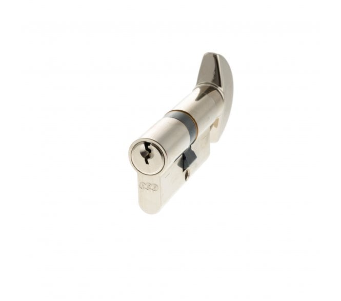 AGB Euro Profile 5 Pin Cylinder & Turn - Polished Nickel