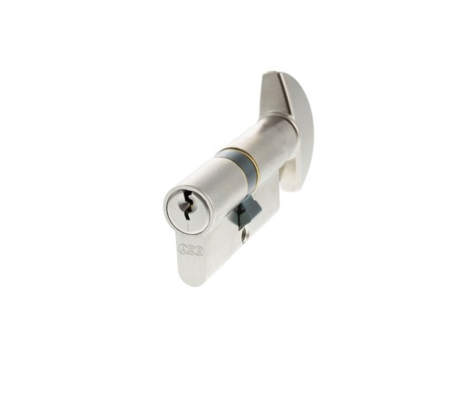 AGB Euro Profile 5 Pin Cylinder & Turn - Satin Chrome