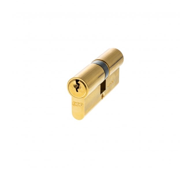 AGB Euro Profile 5 Pin Double Cylinder - Polished Brass