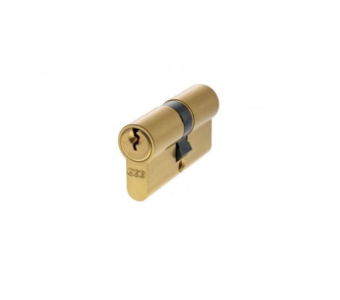 AGB Euro Profile 5 Pin Double Cylinder - Satin Brass