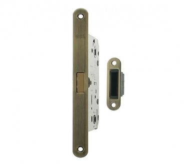 AGB Polaris 2XT Magnetic Bathroom Lock - 60mm - Antique Brass