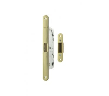 AGB Polaris 2XT Magnetic Bathroom Lock - 86mm - Polished Brass