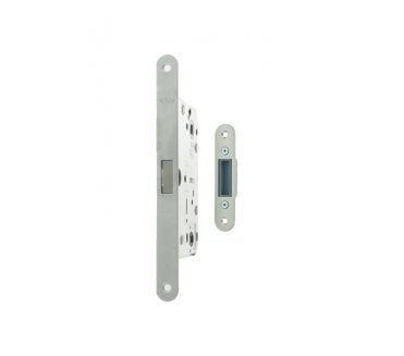 AGB Polaris 2XT Magnetic Bathroom Lock - 86mm - Satin Chrome