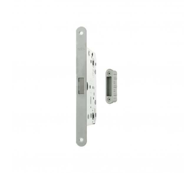 AGB Polaris 2XT Magnetic Bathroom Lock For Aluminium Doors - Satin Chrome
