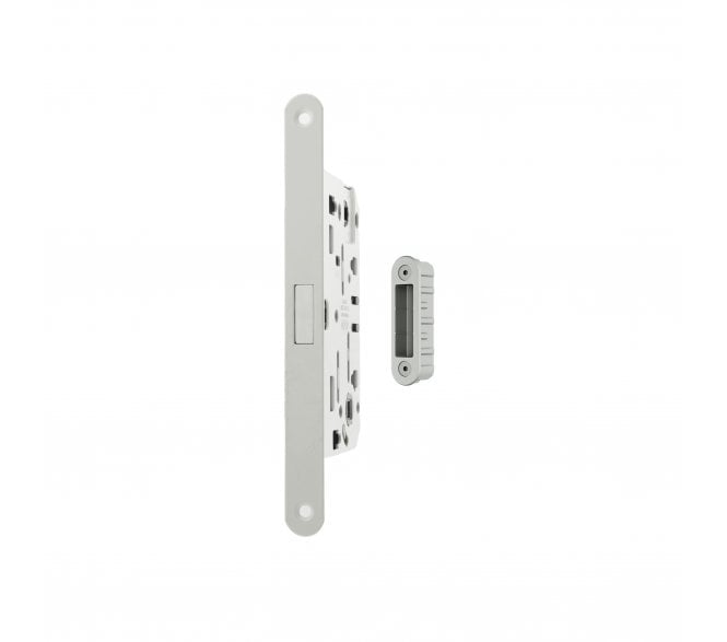 AGB Polaris 2XT Magnetic Bathroom Lock For Aluminium Doors - White