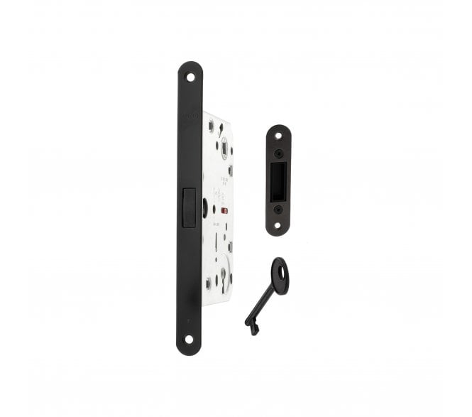 AGB Polaris 2XT Magnetic Standard Keyhole Sashlock For Aluminium Doors - Matt Black