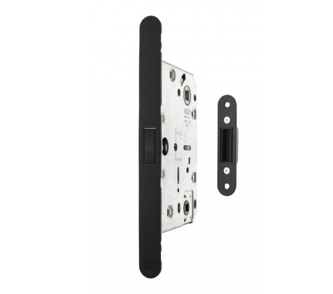 AGB Revolution XT Magnetic Bathroom Lock - 86mm - Matt Black