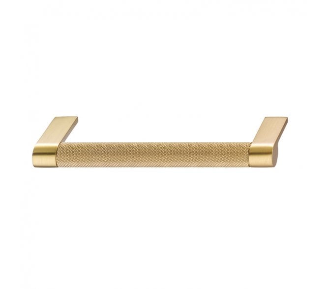 Amberley Knurled Bar Cabinet Handle 160mm  - Brushed Gold