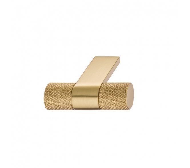 Amberley Knurled T-Bar Cabinet Knob 44mm  - Brushed Gold