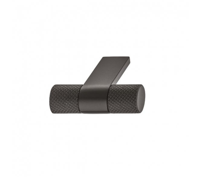 Amberley Knurled T-Bar Cabinet Knob 44mm  - Matt Black
