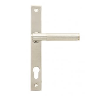Anvil 45526 Brompton Knurled Slimline Multipoint Sprung Lock Set - Polished Nickel