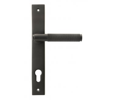 Anvil 45775 Brompton Knurled Slimline Multipoint Sprung Lock Set - Aged Bronze