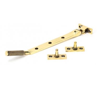 Anvil 46173 Brompton Knurled Casement Window Stay 202mm - Aged Brass