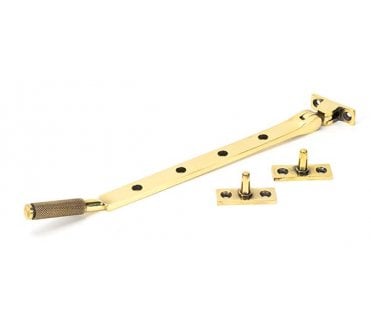 Anvil 46174 Brompton Knurled Casement Window Stay 254mm - Aged Brass