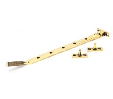 Anvil 46175 Brompton Knurled Casement Window Stay 305mm - Aged Brass